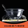 Tazones y Palillos Desechables de Cristal Espesos Transparentes de Plástico Duro Vasos, Platillos y Cucharas Tazones para Sopa Caseros Catering Vajilla de Aviación Mayoreo