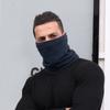 Bufanda para exteriores de doble capa, conjunto de cuello cálido para hombre y mujer, gorro multifuncional de invierno, bufanda de forro polar, gorro deportivo a prueba de viento de doble capa