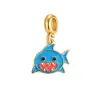 Colgante para Pulsera DIY Transfronterizo Hilo Decorativo Estilo Vacaciones en el Mar Tiburón Concha Colgante Hecho a Mano Encanto
