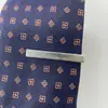 Clip de Corbata de Moda Corto Dorado para Hombre Espejo Plateado Estrecho para Corbata Personalidad Especial Temperamento Clip de Corbata