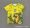 Venta al por mayor transfronteriza de camisetas de fútbol de edición especial brasileña, uniformes de entrenamiento de estilo antiguo (local y visitante), ropa deportiva transpirable de manga corta para verano
