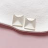 Olho de gato japonês pedra imitação shell quadrado amor resina patch diy brincos de mão caso do telefone móvel sapato fivela acessórios material