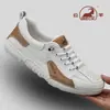 Sapatos Casuais Masculinos Gongyang Autênticos, Malha Fina Respirável, Sapatos Esportivos com Cadarço de Solado Macio Antiderrapante, Sapatos Leves de Malha