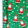 Papel de Presente de Natal Tamanho Grande Ecológico Papel Kraft Amarelo Papel de Presente de Natal Xadrez Vermelho Cabeça de Rena Padrão de Floco de Neve