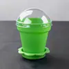 Taza para Pastel de Horneado Engrosada DIY, Taza de Salvado de Madera para Maceta, Taza de Flor para Pastelería Helado Yogur Mousse, Set de 100