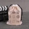 Bolsas de Embalaje de Algodón para Limpieza al por Mayor, Bolsas Creativas de Plástico Colorido de Doble Capa con Cordón para Guardar Productos de Belleza, Paquete Asequible