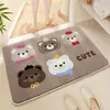 Alfombra de piso de imitación cachemir de capibara para baño, inodoro, alfombrilla absorbente para pies, recibidor, fácil de limpiar, felpudo, dropshipping