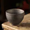 Xícaras de Chá de Cerâmica Dourada Atacado para Uso Doméstico, Conjuntos de Chá Kung Fu, Xícaras de Degustação, Xícaras para Beber, Xícaras Individuais de Cerâmica Rústica, Tigelas de Chá