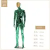 Mannequin Masculino de Corpo Inteiro Estilo Coreano com Máscara Colorida de Diamante Galvanizado para Exposição em Loja e Vitrine