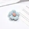 Pequeña tela plisada fresca con flores de cinco pétalos de colores, accesorios para el cabello, horquillas, lazos, ropa, calcetines y más.