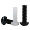 Tornillos de Plástico Phillips Cabeza Redonda Tornillos de Nylon PA66 Plástico Cabeza Plana Tornillos Aislantes Pernos M2M3M4M5M6M8