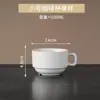 Xícara de café expresso italiana e pires 60ml comercial europeu simples puro branco cerâmica pequena xícara de café personalizado log
