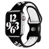 Adequado para Apple Watch Apple Série 1-10 Se Fivela em Forma de Oito Pulseira Nike Bicolor Pulseira de Silicone Respirável