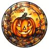 Halloween Transfronterizo Horror Calabaza Otoño Decoración de Calabaza Acrílico Pintado Atrapasol Decorativo para Ventana Colgante para Porche