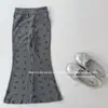 Pantalones Largos Acampanados de Cintura Alta, Estilo Coreano, Estampado de Moño, Divertidos y Lindos, Corte Ajustado, Nueva Colección Otoño 2026 para Niños