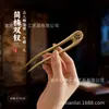 Grampo Duplo em Forma de U Grampo de Sândalo Verde Feito à Mão Acessório de Cabelo Acessório de Estilo Antigo Hanfu Ornamento de Grampo Elegante Novo Estilo Chinês