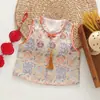 Chaleco Tang para niños, nuevo chaleco estilo chino de otoño 2026 para niños y niñas, ropa formal, festivo y versátil, al por mayor