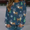 Nuevo suéter estampado para hombre de comercio exterior transfronterizo Europa y Estados Unidos Navidad Amazon AliExpress estación independiente