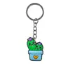Chaveiro de Cacto Atacado Fabricante Material de Borracha Macia PVC Chaveiro de Anime DIY Pingente de Chave High-End