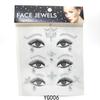 Adhesivos luminosos de acrílico de diamante para ojos, 3 pares, adhesivos para ojos, adhesivos para cejas, adhesivos de diamante para ojos, adhesivos luminosos para la cara, adhesivos de maquillaje para la cara para baile de fiesta