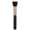 Pincel Único Chanfrado para Pó, Pincel para Base, Pincel para Blush Preto com Cerdas Macias, Ferramenta de Beleza Multifuncional Portátil, Pronto para Venda