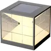 Lámpara de Cabeza Solar para Columna, Lámpara de Jardín para Exteriores, Lámpara Impermeable para Poste de Puerta de Villa en Exteriores, Lámpara de Columna, Lámpara de Cabeza para Poste de Valla