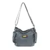 Bolso Cruzado de Hombro Nuevo Estilo Coreano Ligero Moderno Color Sólido Elegante Gran Capacidad 2026 Simple Moda para Viajar