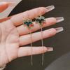 Pendientes de Hoja de Arce Roja Elegantes de Lujo Accesible Japoneses y Coreanos Nueva Tendencia 2024 Joyería para Orejas Pendientes Largos de Clase para Mujeres Venta al por Mayor