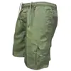Shorts Cargo de Moda Multibolsos em Estoque Venda Quente Transfronteiriça Calças Casuais Masculinas Comprimento até o Joelho Comércio Exterior Amazon Shorts Cargo