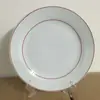 Impressão por Transferência Térmica Pratos Cerâmicos de 10 Polegadas Pratos de Transferência Térmica Pratos de Renda para Sublimação Pratos Revestidos em Branco DIY