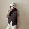 Nuevo chaleco de algodón ligero tipo patchwork para mujer, moda casual versátil cálida otoño e invierno 2026