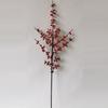 Decoración del hogar, flor falsa, simulación de fruta de acebo, decoración de boda, simulación de fruta roja, simulación navideña, fruta de la fortuna de bayas rojas