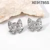 Amazon Venta Caliente Transfronteriza Pendientes de Lazo Pendientes de Acero Inoxidable Oro 18K Moda Versátil Ins Estilo Minimalista Accesorios para Orejas