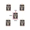 Accesorios para Joyería de Aleación con Goteo de Aceite DIY Colgante de Tarot Collar Pulsera Pendientes Llavero Colgante W441