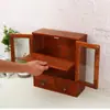 Madeira Maciça Retrô Parede Sala de Estar Cozinha Quarto Armário Cosméticos Copo de Água Caixa de Armazenamento Prateleira de Armazenamento Caixa Surpresa Vitrine
