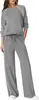 Conjunto Transfronteiriço Europeu e Americano da Amazon para Mulheres 2025 Novo Moletom Calça Jogger de Perna Larga Conjunto Casual de Duas Peças para Mulheres
