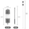 Plumero Transfronterizo para Eliminación de Polvo y Limpieza del Hogar, Mango Extensible, Adsorción Electrostática de Polvo, Versión Extendida para Limpieza General