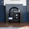 Gabinete Decorativo de Chimenea de Entrada Colorido Dopamina Estilo Crema Gabinete de Almacenamiento de Fondo para Transmisión en Vivo Exhibición Simple Vitrina