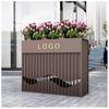 Jardineras Combinadas de Acero Inoxidable para Exterior para Divisiones de Calle Comercial, Estantes de Hierro para Flores para Oficinas de Ventas, Jardineras para Exterior