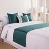Caminho de Cama de Luxo e Simples para Hotéis e Pousadas, Capa Decorativa Profissional, Roupa de Cama em Tecido Anti-Sujeira