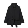 Ropa de Mujer al por Mayor Transfronteriza Estilo Europeo y Americano 2025 Nueva Moda Elegante Chaqueta Corta Decorativa de Capas