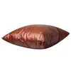 Europeo y Americano Funda de Cojín para Sofá Cama Cuero PU para Coche Funda de Almohada Hogar Cojín Cuadrado Hecho