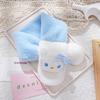 Novo cachecol infantil costura cor combinando fofo desenho animado acolchoado pelúcia panda gatinho cachecol outono e inverno quente