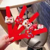 León de Dibujos Animados de Año Nuevo Peluche Anillo a Presión Pulsera Infantil Regalo Festivo Recompensa de Jardín de Infancia Pequeño Regalo Tela