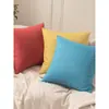 Funda de Cojín Decorativo de Lino Color Sólido Funda Gruesa para Cojín de Sofá Funda de Cojín Decorativo para Respaldo de Sala de Estar (Relleno de almohada no incluido) Almohada Grande de Respaldo para Mesita de Noche
