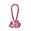 Etiqueta con logo de equipo, accesorio de moda deportiva, colgante de medalla de soporte de tamaño grande, accesorio popular de influencer, medalla de fan