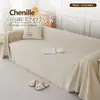 Funda de sofá moderna minimalista nórdica de chenilla, antideslizante, resistente a los arañazos, engrosada, adecuada para todas las estaciones, manta de sofá duradera