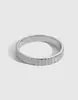 Anillo de Plata de Ley S925 Versión Coreana para Mujer, Diseño de Nicho con un Estilo Minimalista Fresco, Anillo Abierto Ajustable