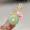 Moda Nacional Retrô Estilo Chinês Acessórios Cheongsam Hanfu Broche de Flor Pintada com Imitação de Jade Broche Pipa de Alta Qualidade