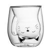 Vidrio de Borosilicato Alto Taza Doméstica Simple de Doble Pared Taza para Leche Desayuno Taza de Vidrio de Gran Capacidad Minimalista Moderna